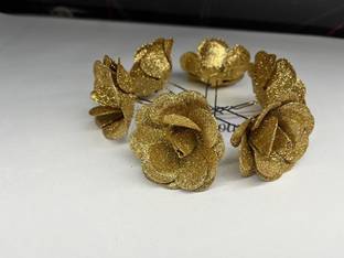 EASYOUNG Gliter Rose Flower Hair Pin Brooch hair pins for women,girls 6pc Hair Pin