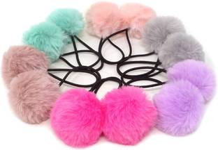 Feel Pretty Pom-pom ponytail Rubber Band