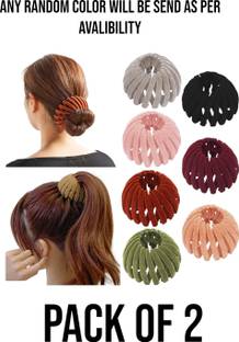 Inara ack of 2 Accessories Bird Nest Velvet Clip Hair Clip - Random 2 Pieces Hair Clip