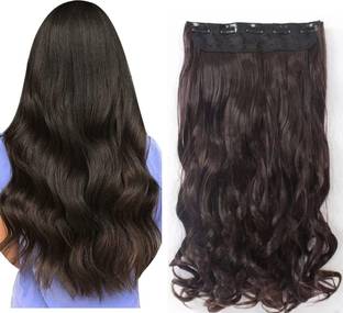 VIVIAN Beautiful Looks Premium Quality Wavy 5 Clip In Hair Extension Hair Clip