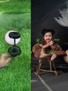 Fascinating diva Handmade soft Elastic Pilakalu For Girls Head Band