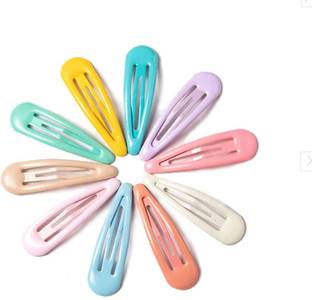 Blubby Colored Tictac Metal Hair Clips Hair Pins for Girls Women (Pack of 10 Pieces) Hair Pin