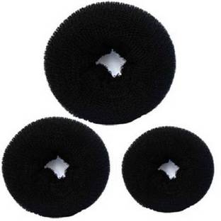 El Cabell Hair Donut bun Juda Maker Bun Maker Puff Hair Accessories Set Pack of 3 Bun
