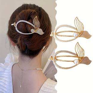 BEING BELLA 1 Pc French Flat Hair Clips Side Hair Clip Hair Accessories for Women and Girls Bun Clip