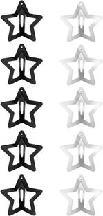Shihen PACK OF 10 STAR HAIR CLIP FOR WOMEN Hair Clip