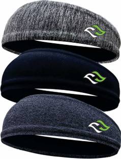STEFFER Gym Headband for Men and Women Sports Headband for Workout & Running Pack of 3 Head Band