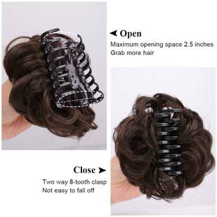 Crazy Hair Messy Curly Hair Claw Bun Hairpieces Clip in Claw Hair Wavy Curly Clip Hair Hair Claw