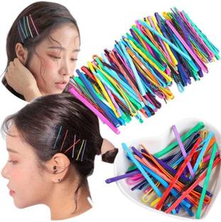 LS ENTERPRISES 50 Pcs Metal Bobby Pins, Rust-Resistant Straight Pins, Regular Size For Women Hair Pin
