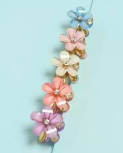 sparkal Multi colour small size Hair Clutcher Pack of 5 Hair Claw
