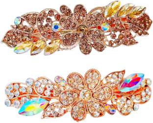 blush bella clip for women combo 2 pc crystal zircon backpin Back Pin