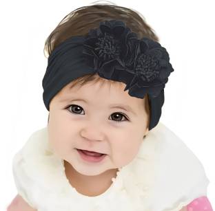 SYGA Flower Double Soft Stretchable Nylon Headband for Newborn Infant Toddlers Baby Head Band