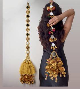 Ethnic at ease Hair Jewellery Choti Jadai Billai Wedding Bridal Mirror Paranda Braid Extension Braid Extension