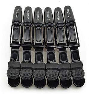 JOHN WICK Professional Crocodile Hair Clips Hair Sectioning,with Nonslip Grip Wide Teeth Hair Clip