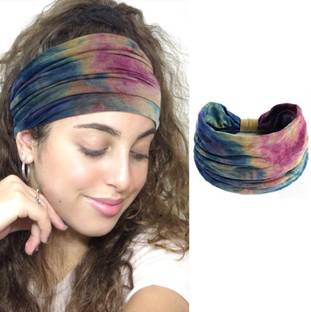 XFYT Sports Wide Tie Dye Headband Head Band