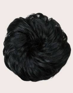 sparkal Black colour Hair Bun pack of 1 for women And Girls Bun