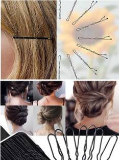 Ruhi Hair accessories combo(100psc) Metal premium quality bobby&Bun pin for Women Hair Pin