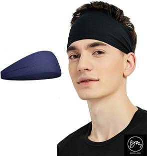 Bismaadh Sports Headbands for Men & Women Moisture Wicking Workout Headband, Sweatband Headbands for Running, Cycling, Football, Yoga, Hairband for Women and Men Head Band