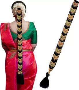 Ritoza Stylish Wedding Bridal Bharatanatyam Savaram Braid Extension