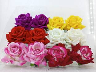 Calcuttabees Flower Hair Clips Bridal Hair Accessories Wedding Party Hair Clip (12 pcs) Hair Pin