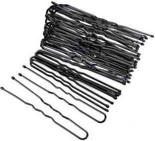 Myra Collection Set Of 50 Pcs U Pin Plain Hairpins, Hair Clips for Hair Styling Accessories Hair Pin