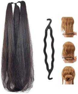 KashQueen 42Inchs Black Hair Extenshion/Bridal Choti with 1 Bun/Juda Maker for Womens Braid Extension