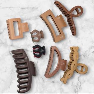 Alucia 8 Pieces Combo Hair Clutcher Hair Claw Clips for Women Hair Claw