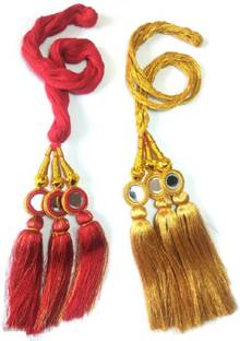 ONEX Paranda/Parandi Hair Accessory Braid Tassles, 2 Piece Braid Extension