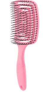 feelhigh Pink Detangling Brush, Dry and Wet Vented Detangler Hair Brush