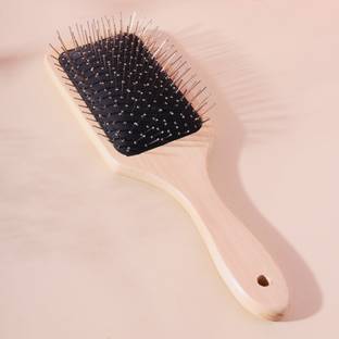 Views Anti-Bacterial Bamboo Hair Brush anytime Styling - Detangling Comb Pack of 1