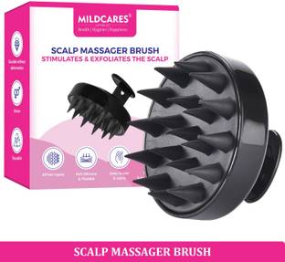 MildCares Scalp Scrubber & Exfoliator | Silicone Scalp Massager for Dandruff Removal