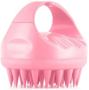 NKcreation Hair Scalp Massager Scrub Shampoo Brush Ultra Long Soft Silicone Bristles