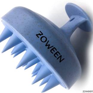 zoween Silicone Bristle Scalp Massager | Exfoliate, Dandruff Control & Hair Growth