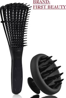 FIRST BEAUTY Detangling Hairbrush For Natural Curly Wet And Dry Hair Comb scalp Massager