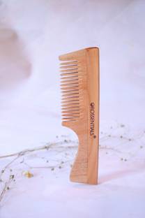 OROSSENTIALS Neem Wooden Travel-Friendly Hair Brush for Thin,Curly,and Dry Hair