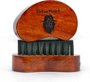 UrbanMooch Travel Friendly Nylon Bristles Beard Brush for Men | Daily Beard Care