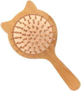 Relatable Mini Travel Brush Natural Thick Thin Men Women Kids Growth Cat Ear Hair Brush