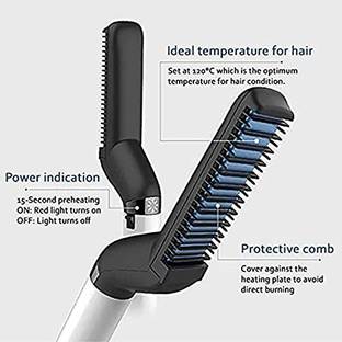 BKKTRADERS Quick Hair Styler Electric Beard Straightener Massage Hair Comb