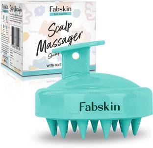 Fabskin Hair Scalp Massager Shampoo Brush with Soft Silicone Bristles Hair Oil Massager
