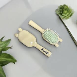 feelhigh Mini Ultimate Detangling Brush, Dry and Wet Hair Brush Detangler for Traveling