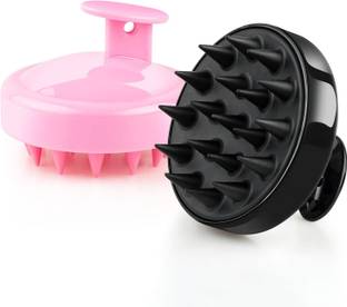 Elecsera Scalp Massager Scrub Shampoo Brush Ultra Long Soft Silicone Bristles Scrubber