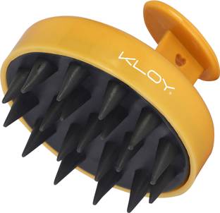 KLOY Round Hair Scalp Massager Shampoo Brush with Soft Bristles Anti Dandruff- Gold