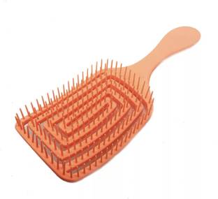 feelhigh Professional hair brush-Foldable paddle pastel hair styling tools-brush- orange