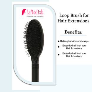 LeModish Professional Loop Brush for Hair Extensions – Human & Synthetic Hair