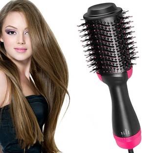 BSRENTERPRISEZ Hot Air Brush, 3 in 1 One Step Hair Dryer & Styler Brush for All Hair Types