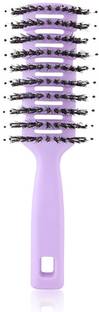 UMAI Round Vented Hair Brush for Quick Drying & Pain Free Detangling | Purple