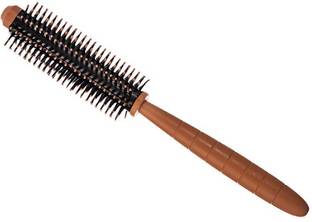 GRADEPLUS Hair Curling Roller Round Comb Brush (Multicolor)