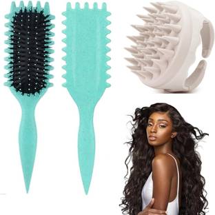 ZAZIVAR Curly Hair Brush,Scalp Massager Shampoo Brush for Women,Men