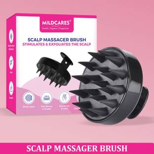 Mildcares Scalp Hair Growth & Dandruff Removal Hair Head Soft Silicone Scrubber Brush For Shampoo To Reduce Dandruff & Massager