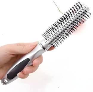 Earthcon Soft Bristle Hair Round Rolling Curling Comb Hair Brush for Women and Men