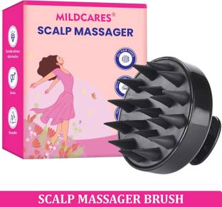 MildCares Scalp Scrubber & Exfoliator | Silicone Scalp Massager for Dandruff Removal